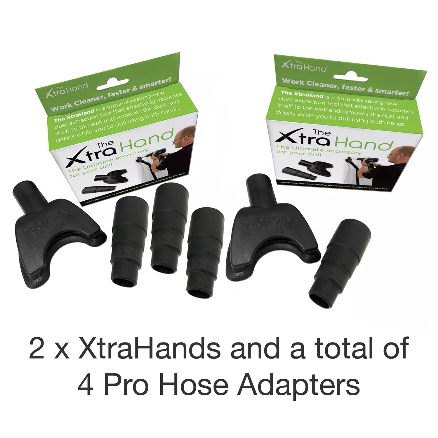 2 x XtraHands (Including 4 x Pro Hose Adapters) Genuine Product